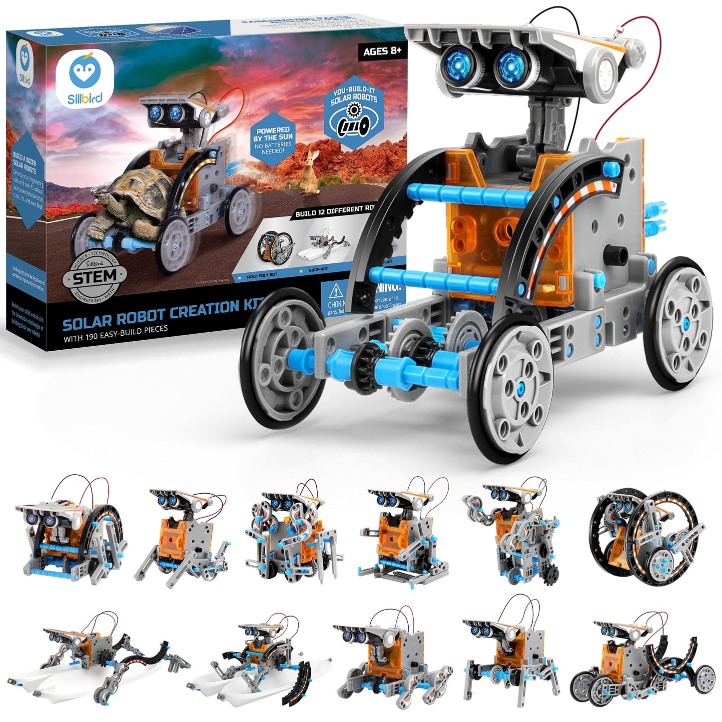 The Luddles STEM Solar Robot — 12-in-1 Builder Kit