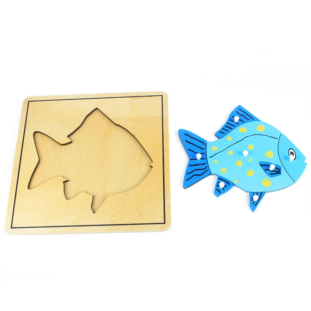 Montessori Wooden Life Cycle Puzzle – Plants & Animals Educational Toy
