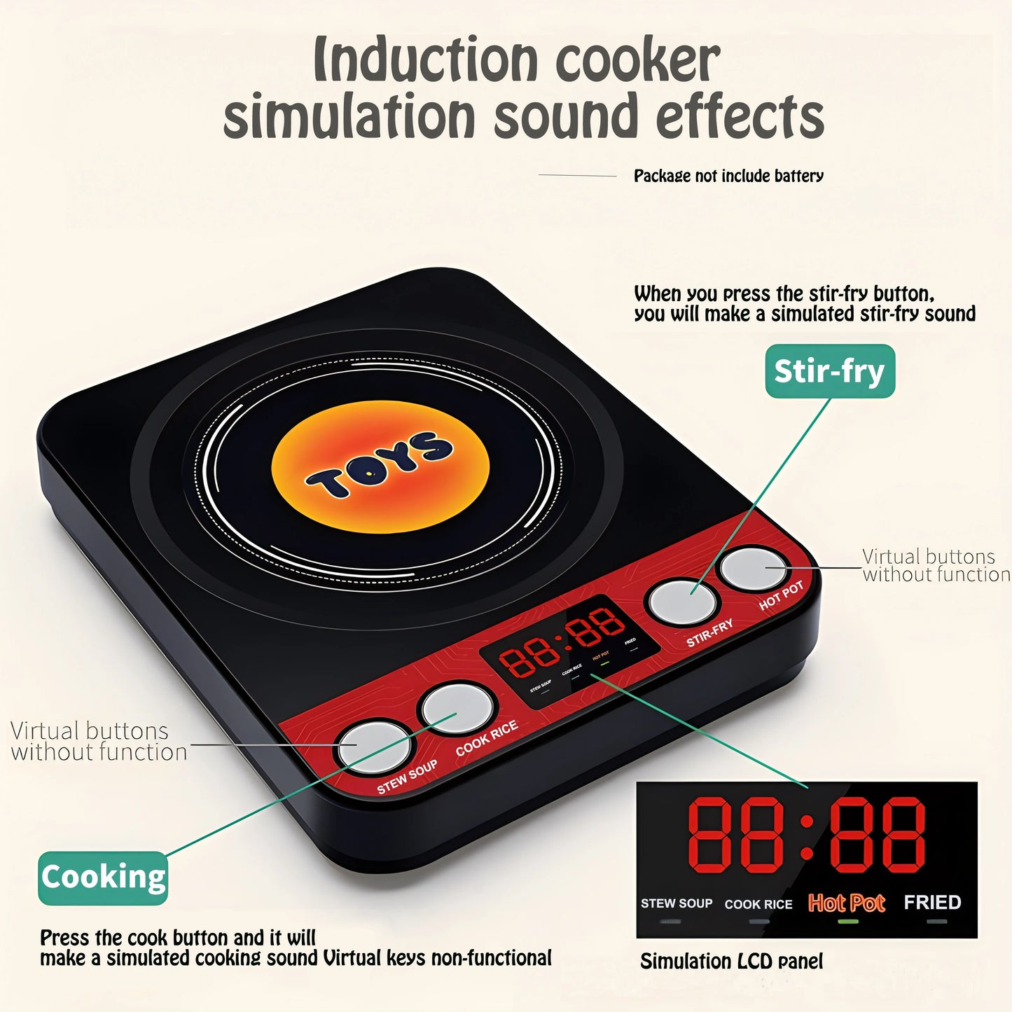 Colorful Kitchen Playset – Pretend Cooking Toy with Fruits, Veggies & Utensils