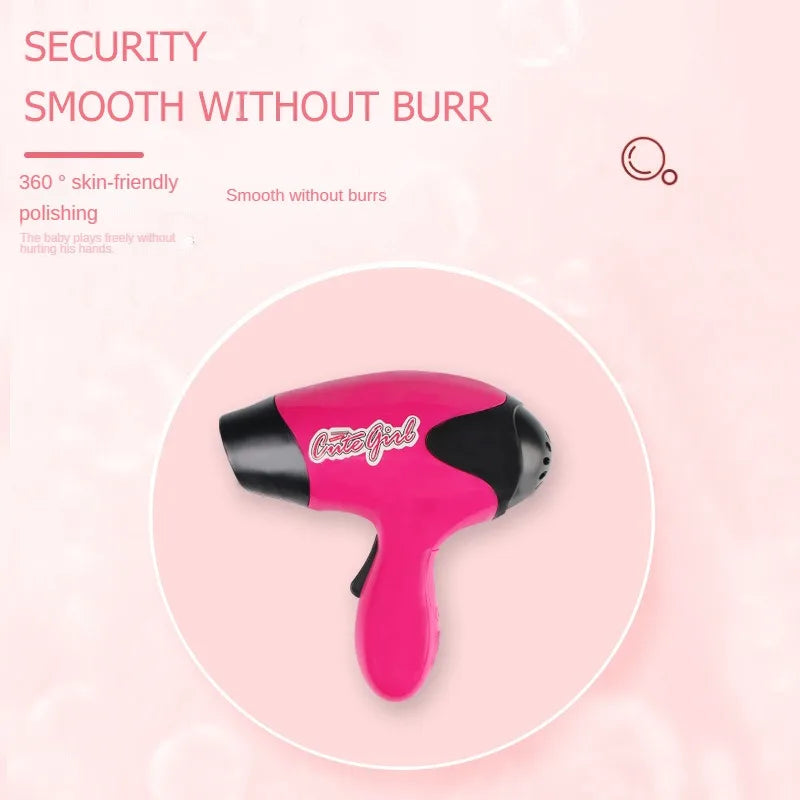 17pcs Girls Beauty Salon Set – Pretend Hairdresser Play Kit with Styling Tools