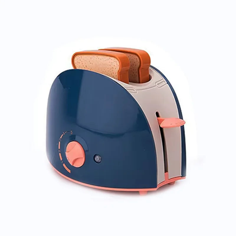 Mini Kitchen Appliances Play Set – Pretend Coffee Maker, Blender, Mixer & Toaster