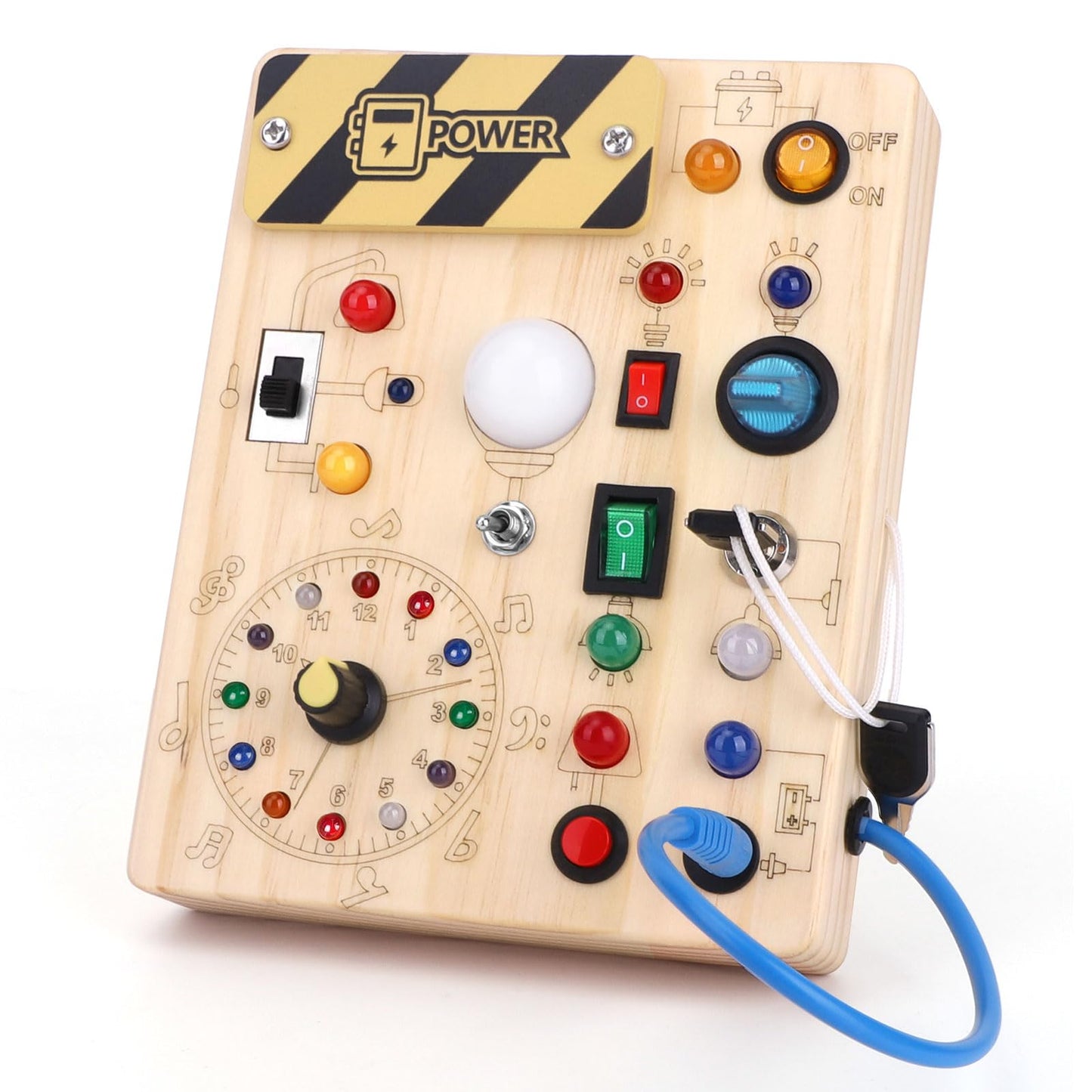 The Luddles Montessori Activity Clock — LED Learning Board