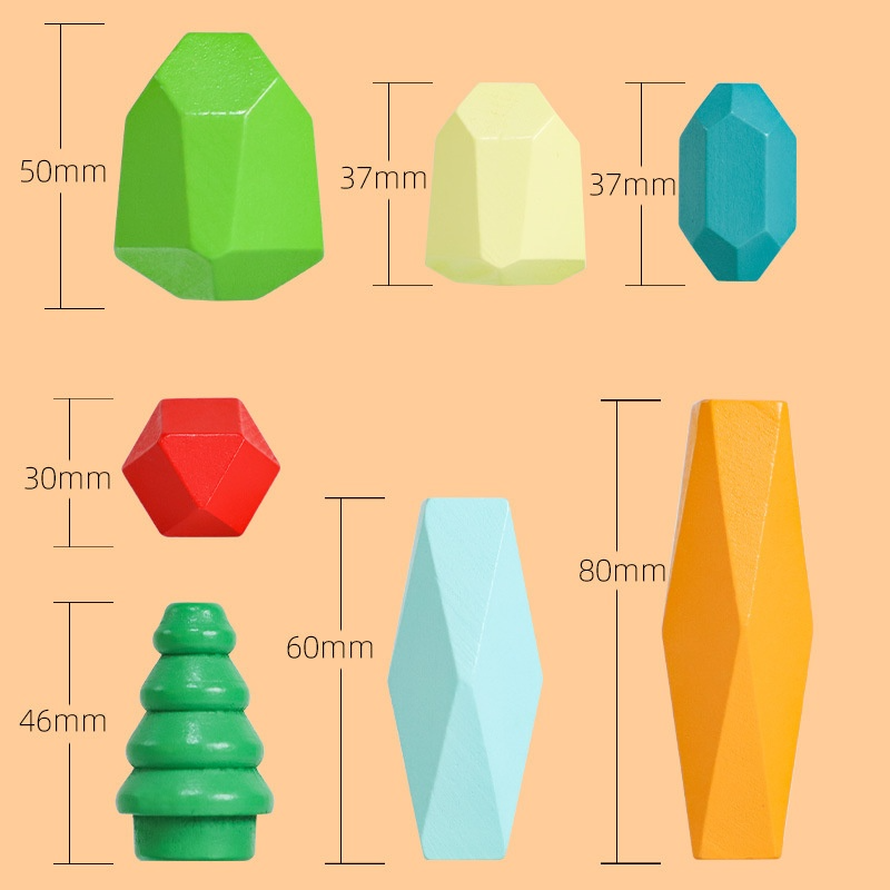 The Luddles Montessori Stacking Stones