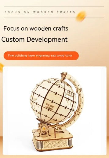 The Luddles Earth Globe 3D Wooden Puzzle