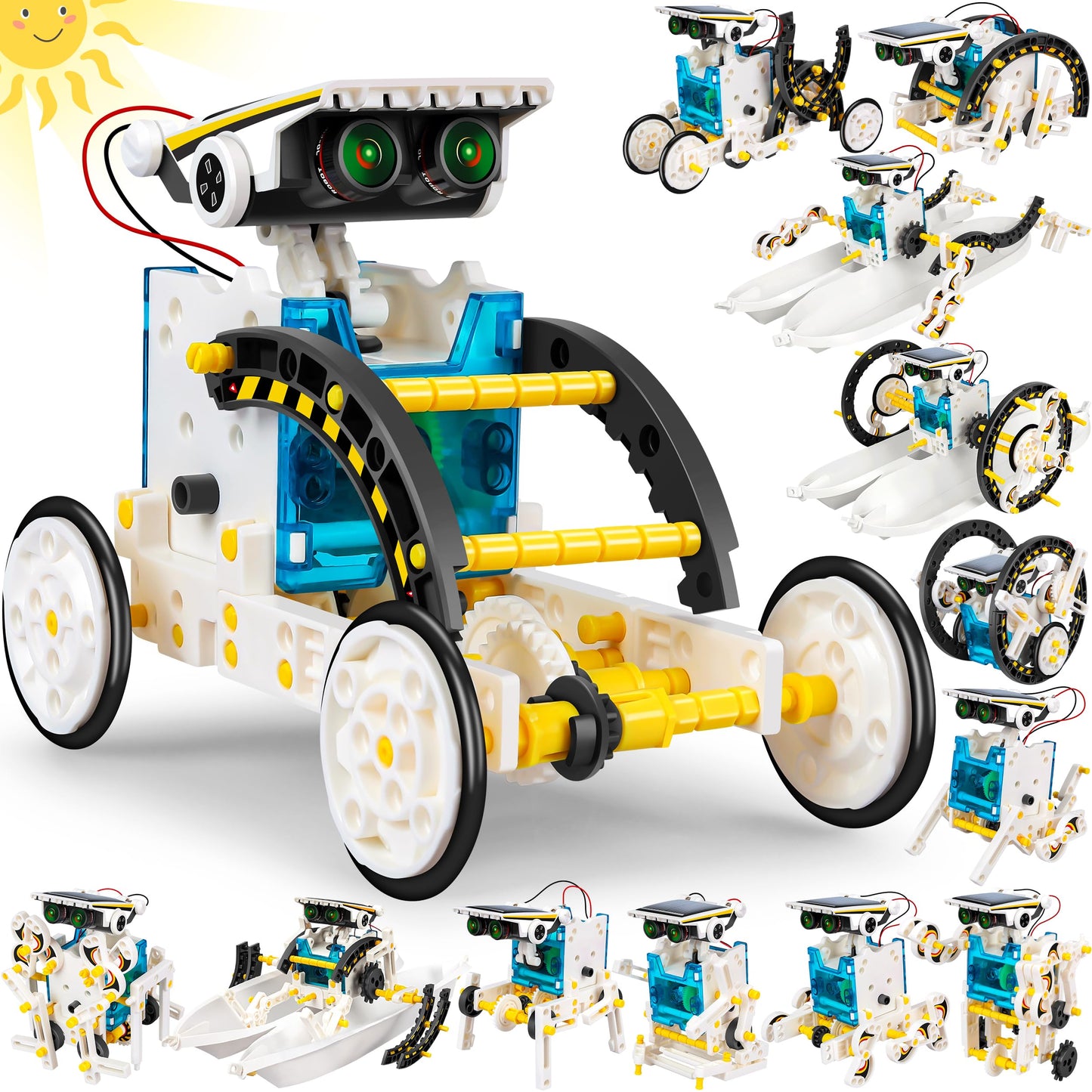 The Luddles Solar-Powered Robot — 13-in-1 STEM Kit