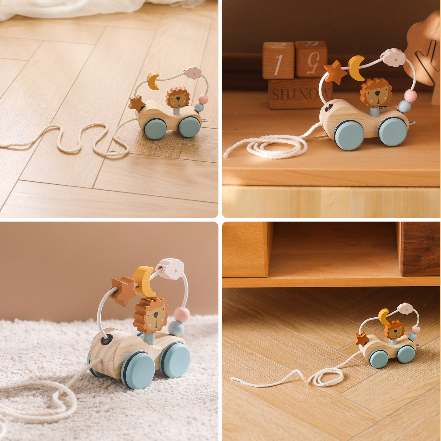 The Luddles First Puzzle Set — Wooden Shapes