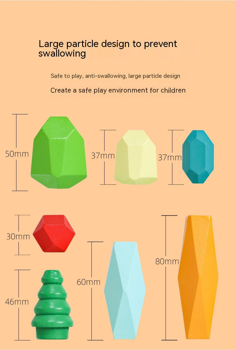 The Luddles Montessori Stacking Stones