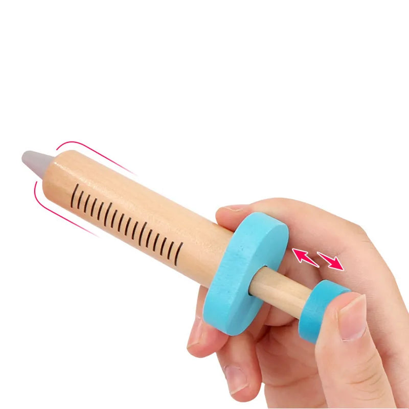 Wooden Doctor Kit – Pretend Medical Chest Role Play Set for Kids (3+)