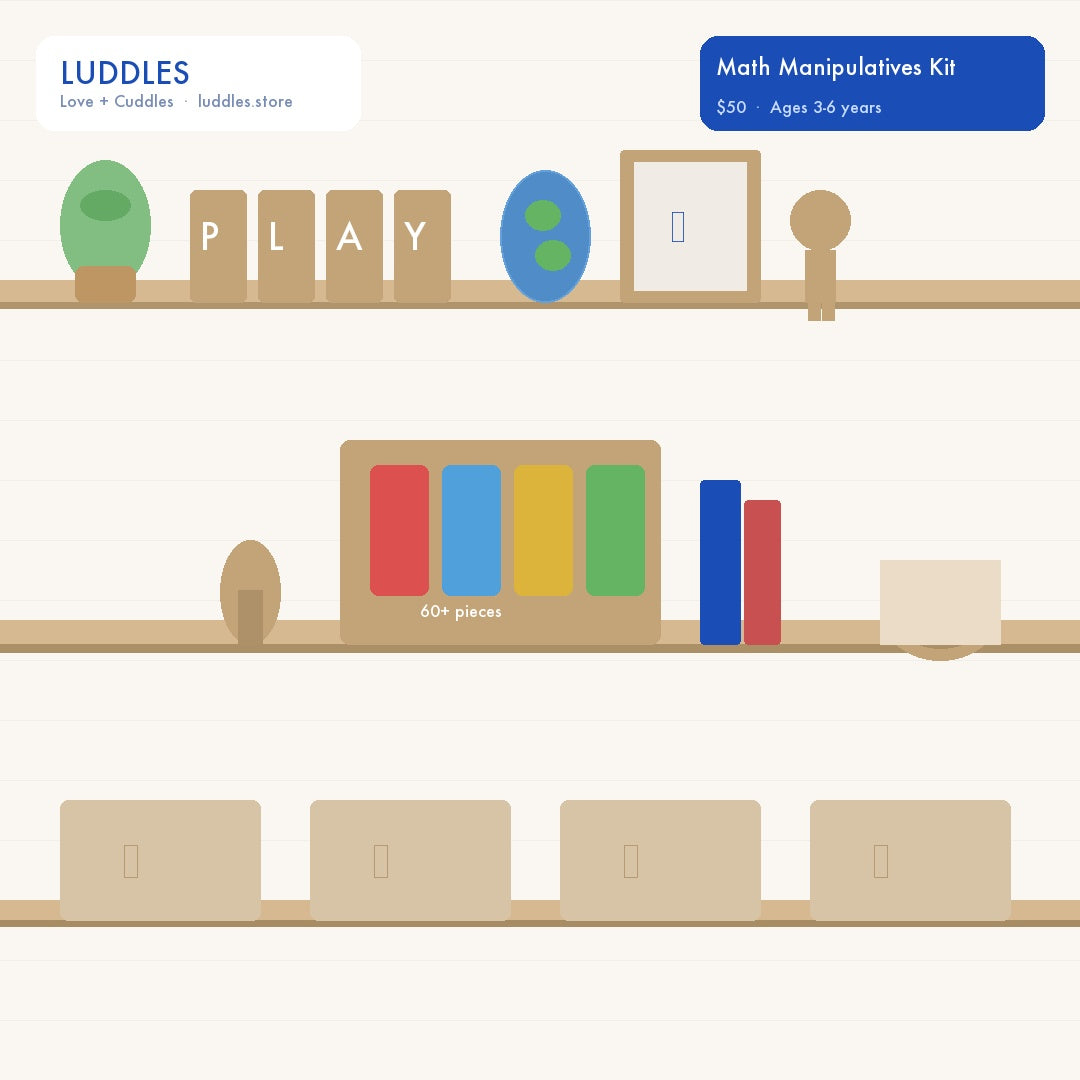 The Luddles Montessori Math Manipulatives Kit
