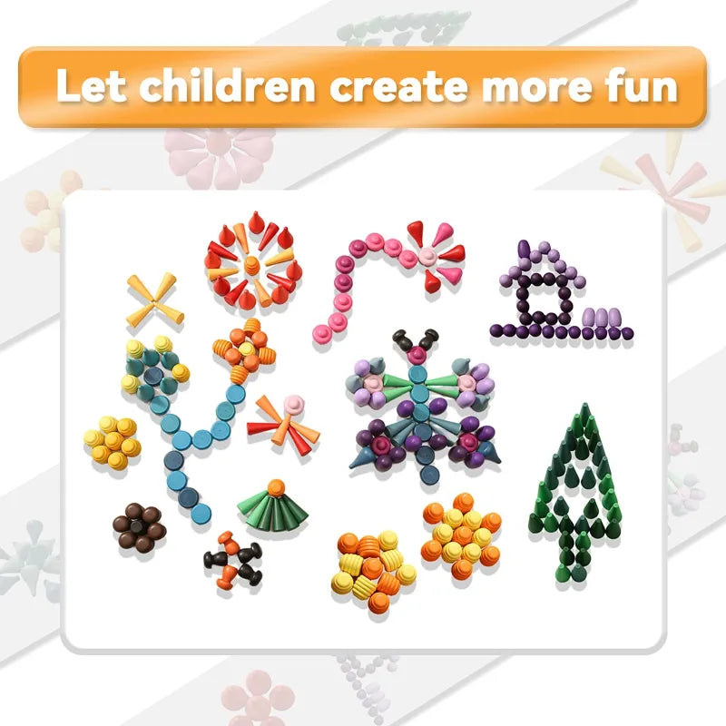 Wooden Rainbow Stones – Montessori Stacking & Balance Blocks for Kids