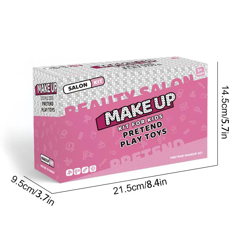 17pcs Girls Beauty Salon Set – Pretend Hairdresser Play Kit with Styling Tools