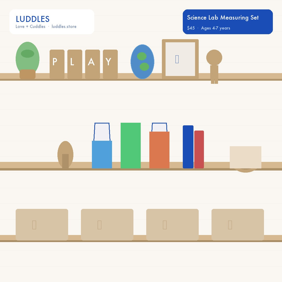 The Luddles Science Lab Measuring Set — Beakers & Flasks