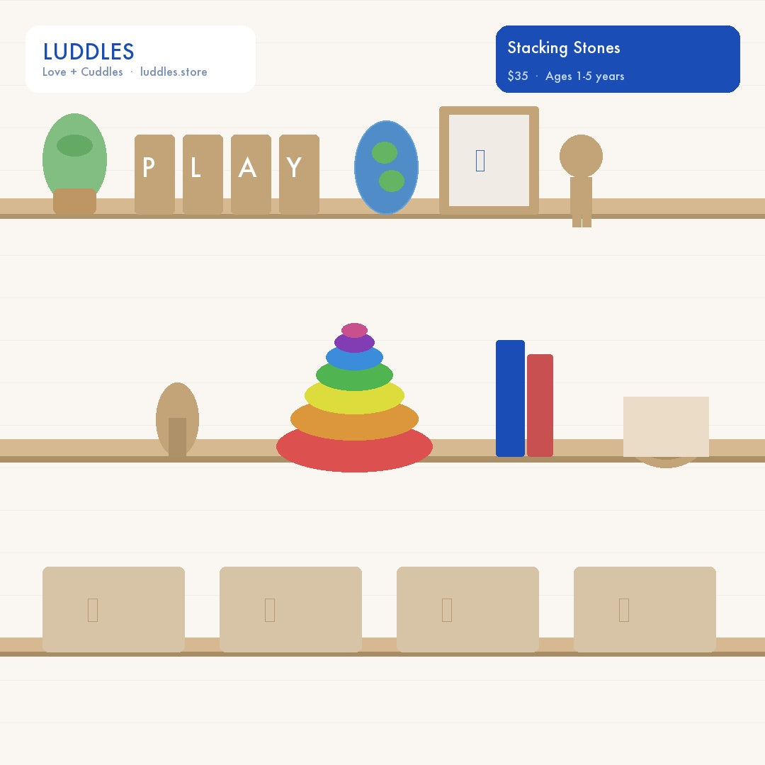 The Luddles Montessori Stacking Stones