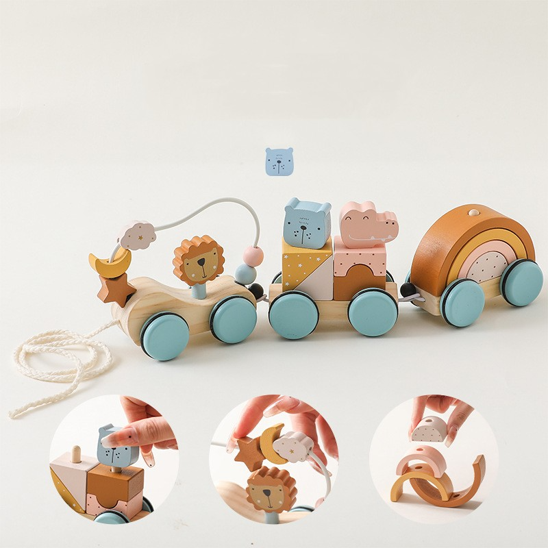 The Luddles First Puzzle Set — Wooden Shapes