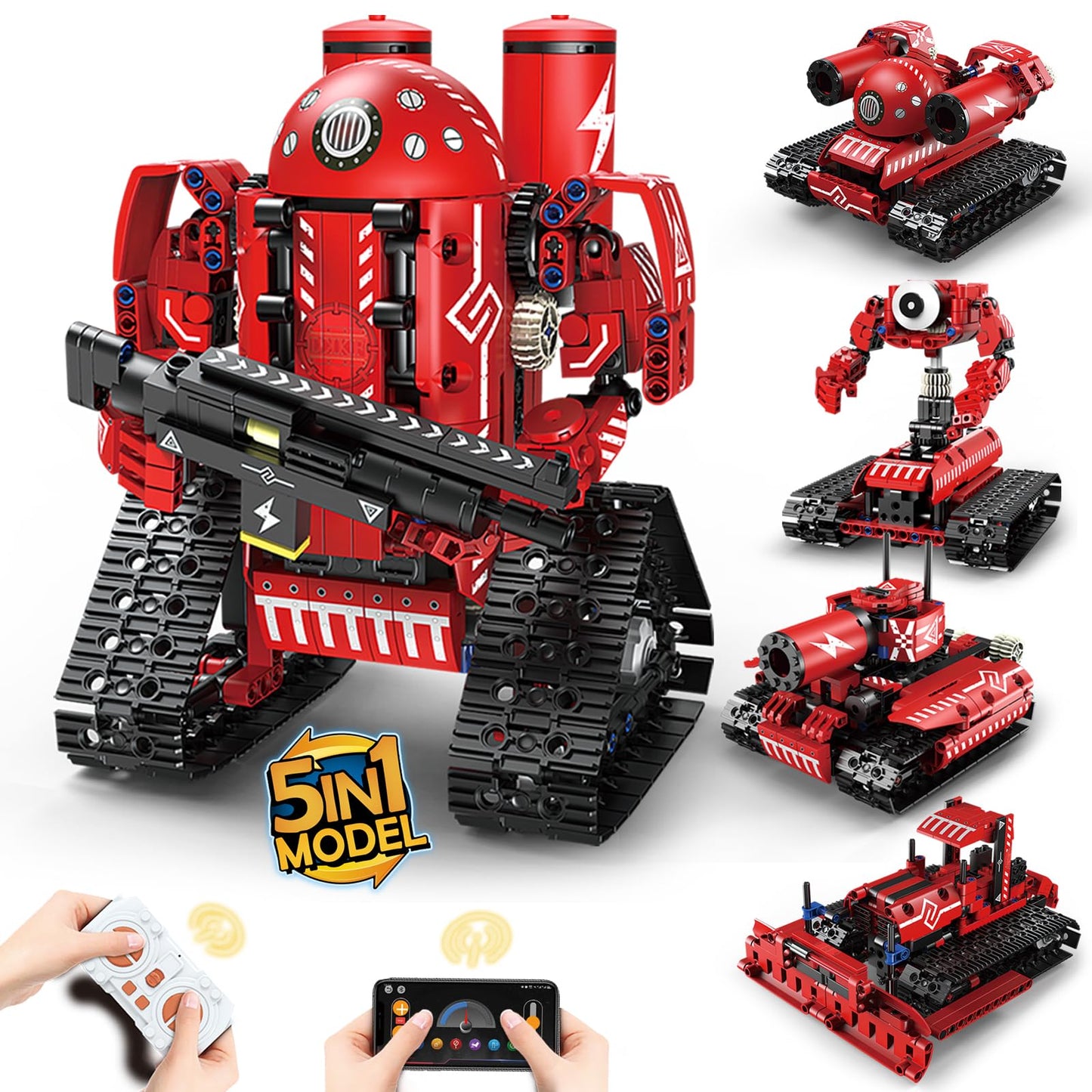 The Luddles 5-in-1 Remote Control Robot — STEM Builder
