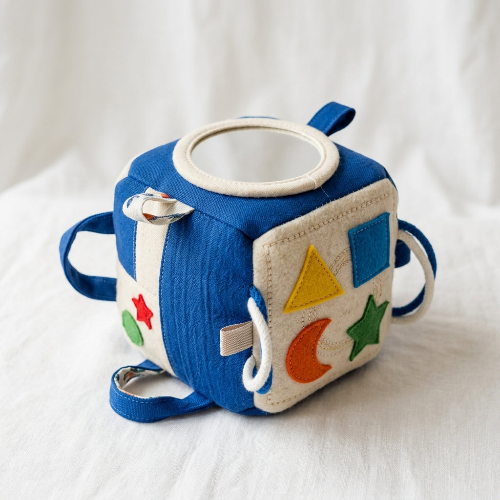 Soft Activity Cube — six-sided developmental fabric cube