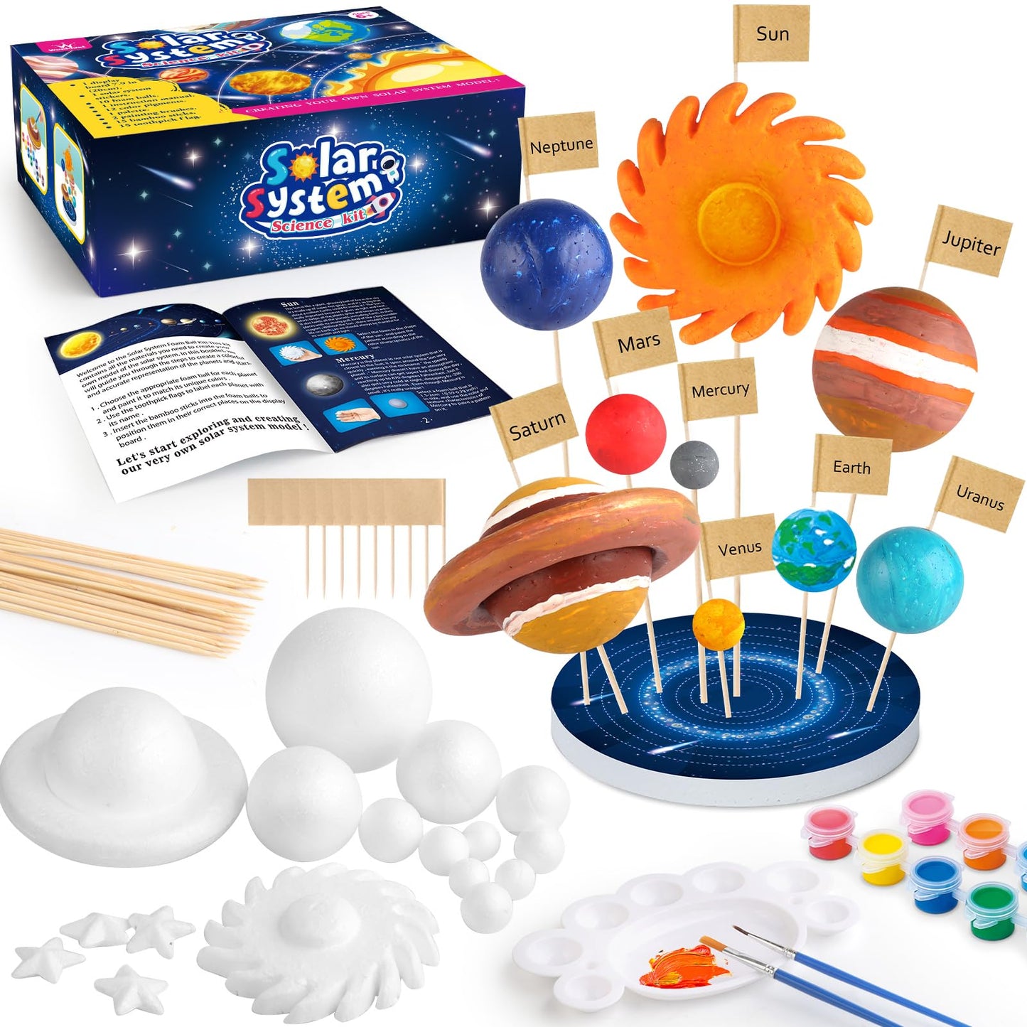 The Luddles Solar System Model Kit — 64 Pieces