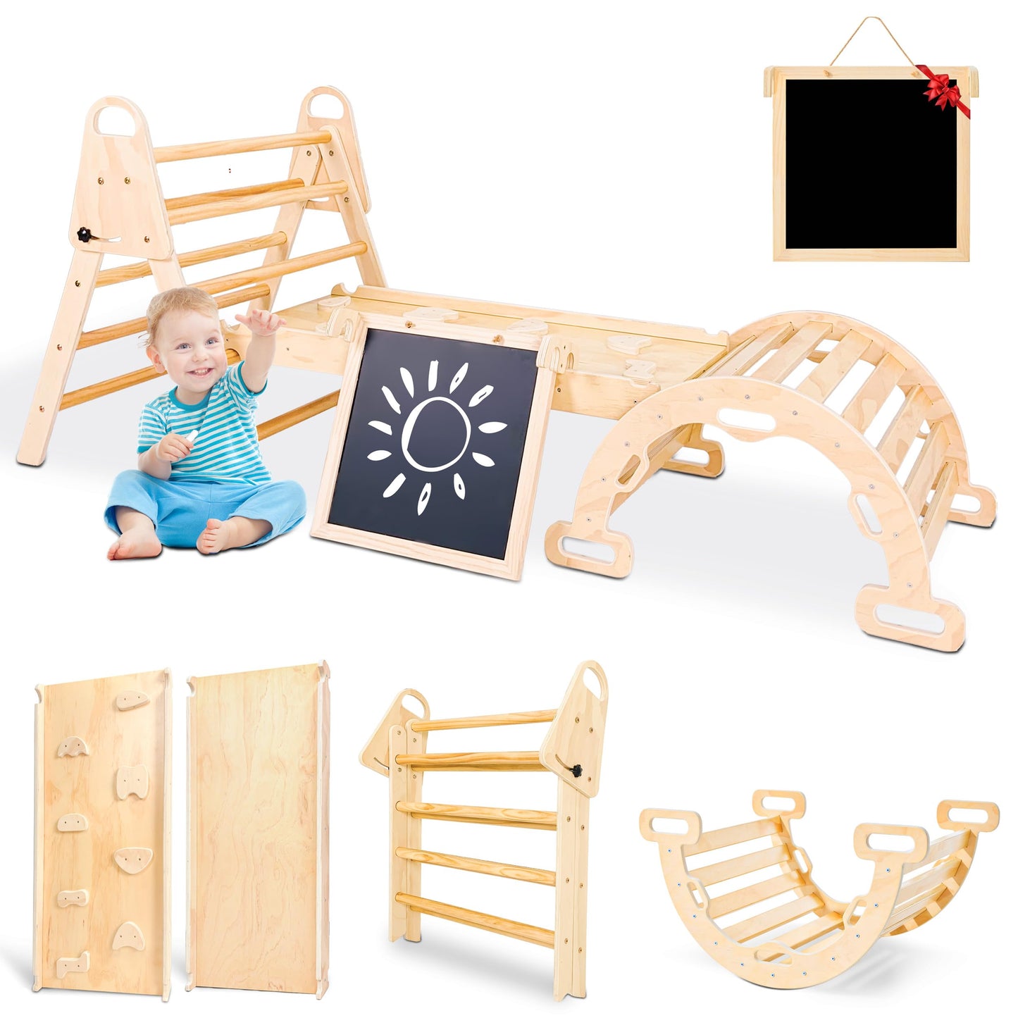 The Luddles 8-in-1 Pikler Triangle — Deluxe Edition