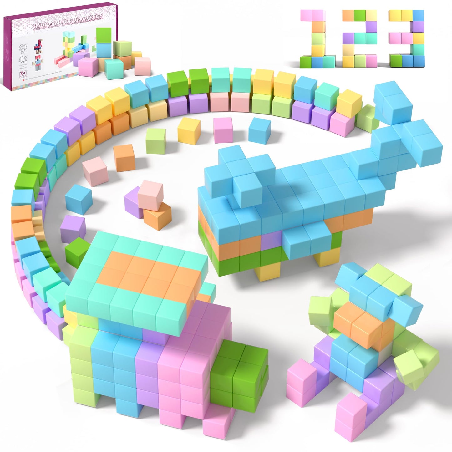 The Luddles Mega Magnetic Blocks — 60 Pieces