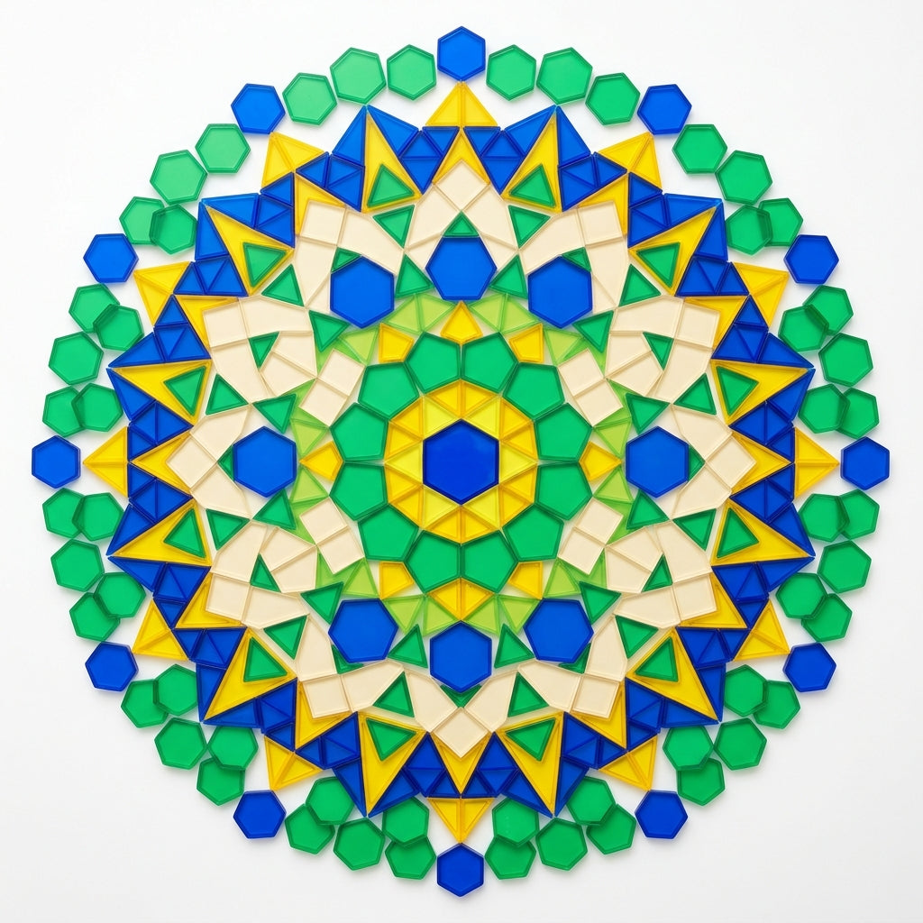 Magnetic Pattern Blocks — STEM Edition geometric mandala