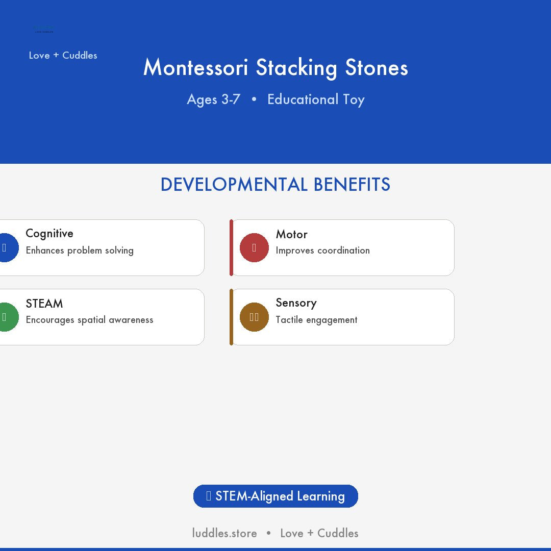 The Luddles Montessori Stacking Stones