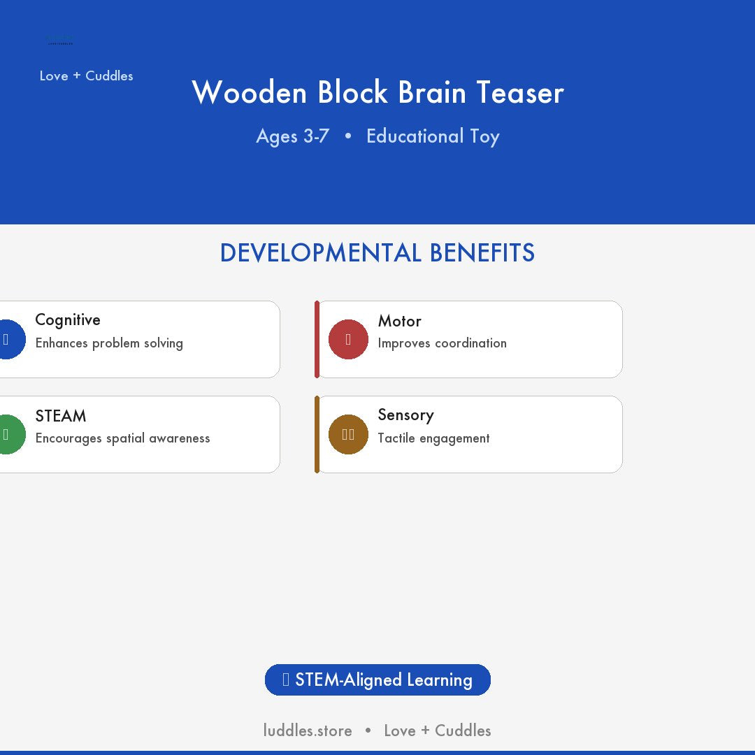 The Luddles Wooden Block Brain Teaser