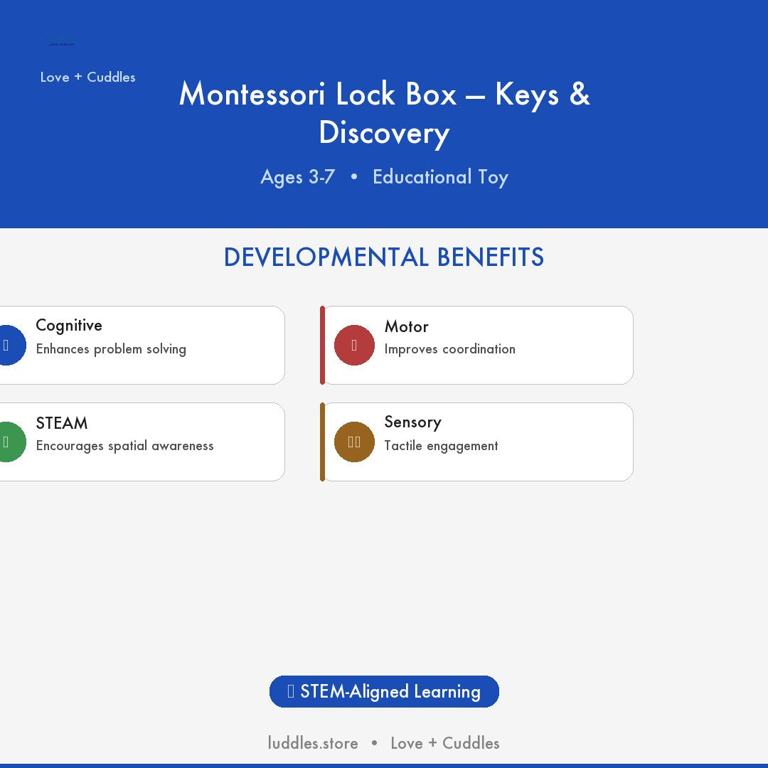 The Luddles Montessori Lock Box — Keys & Discovery