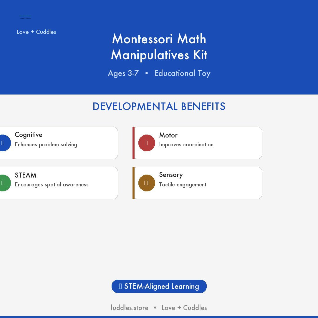 The Luddles Montessori Math Manipulatives Kit