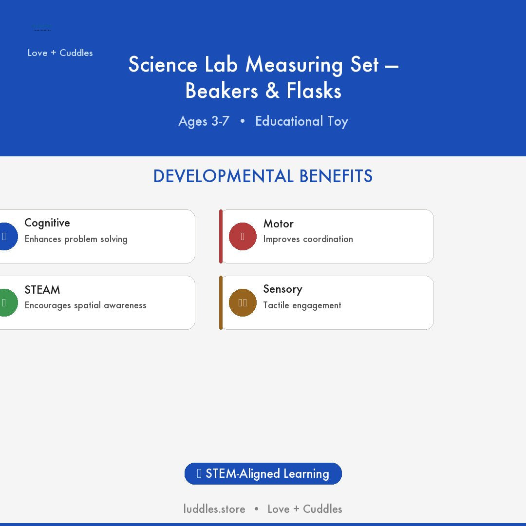 The Luddles Science Lab Measuring Set — Beakers & Flasks