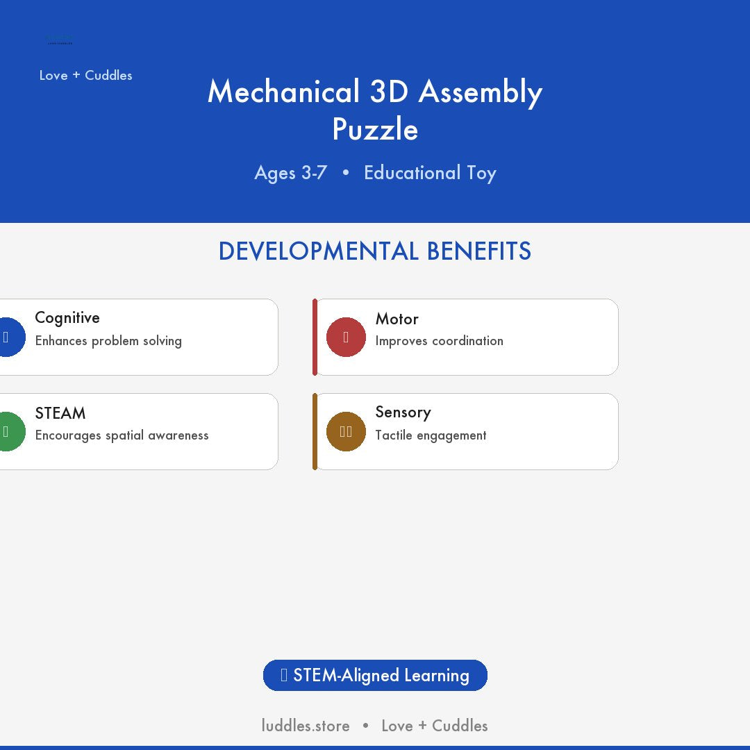 The Luddles Mechanical 3D Assembly Puzzle