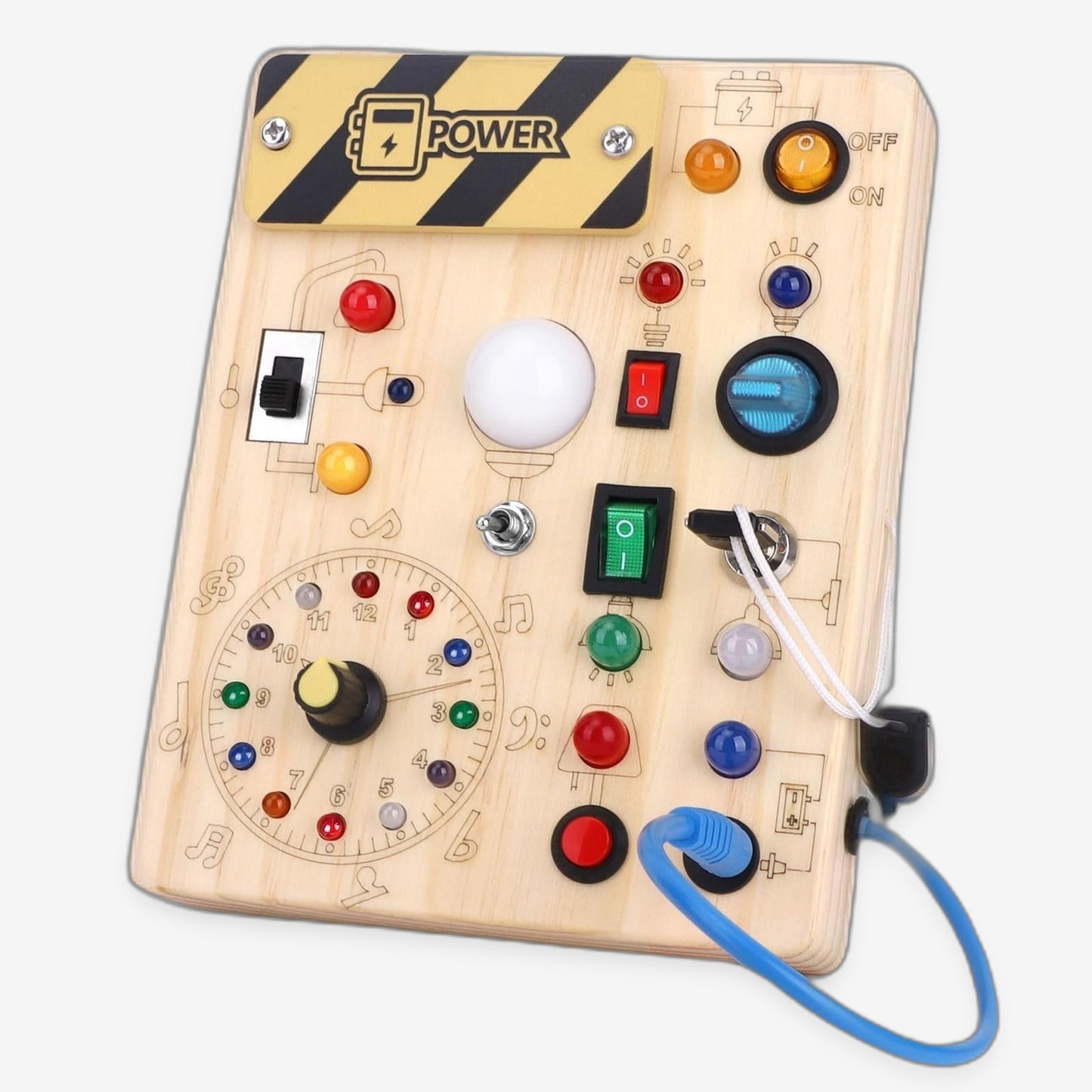 The Luddles Montessori Activity Clock — LED Learning Board
