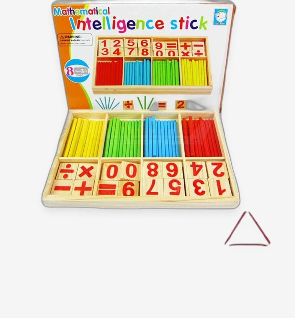 Luddles Montessori Counting Sticks & Rings Set