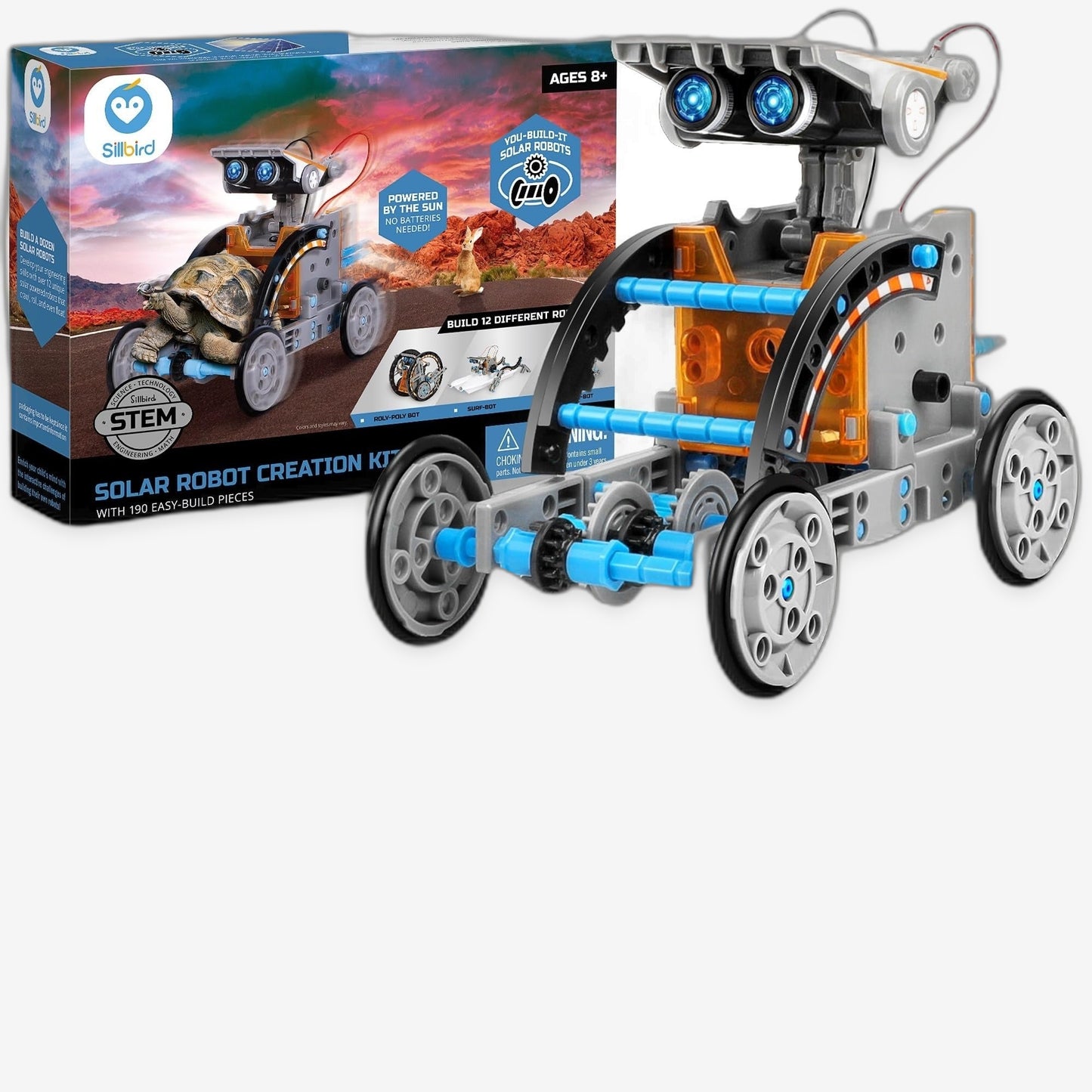 The Luddles STEM Solar Robot — 12-in-1 Builder Kit