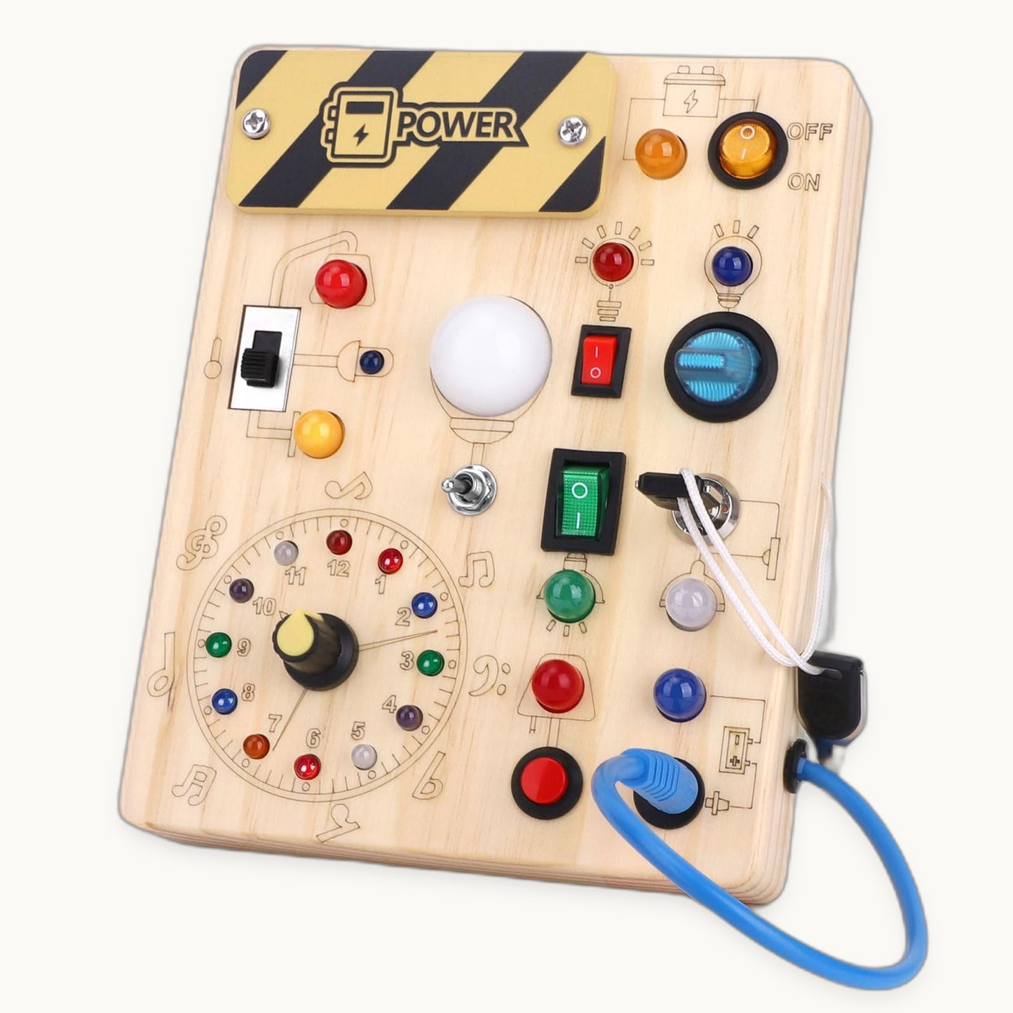 The Luddles Montessori Activity Clock — LED Learning Board