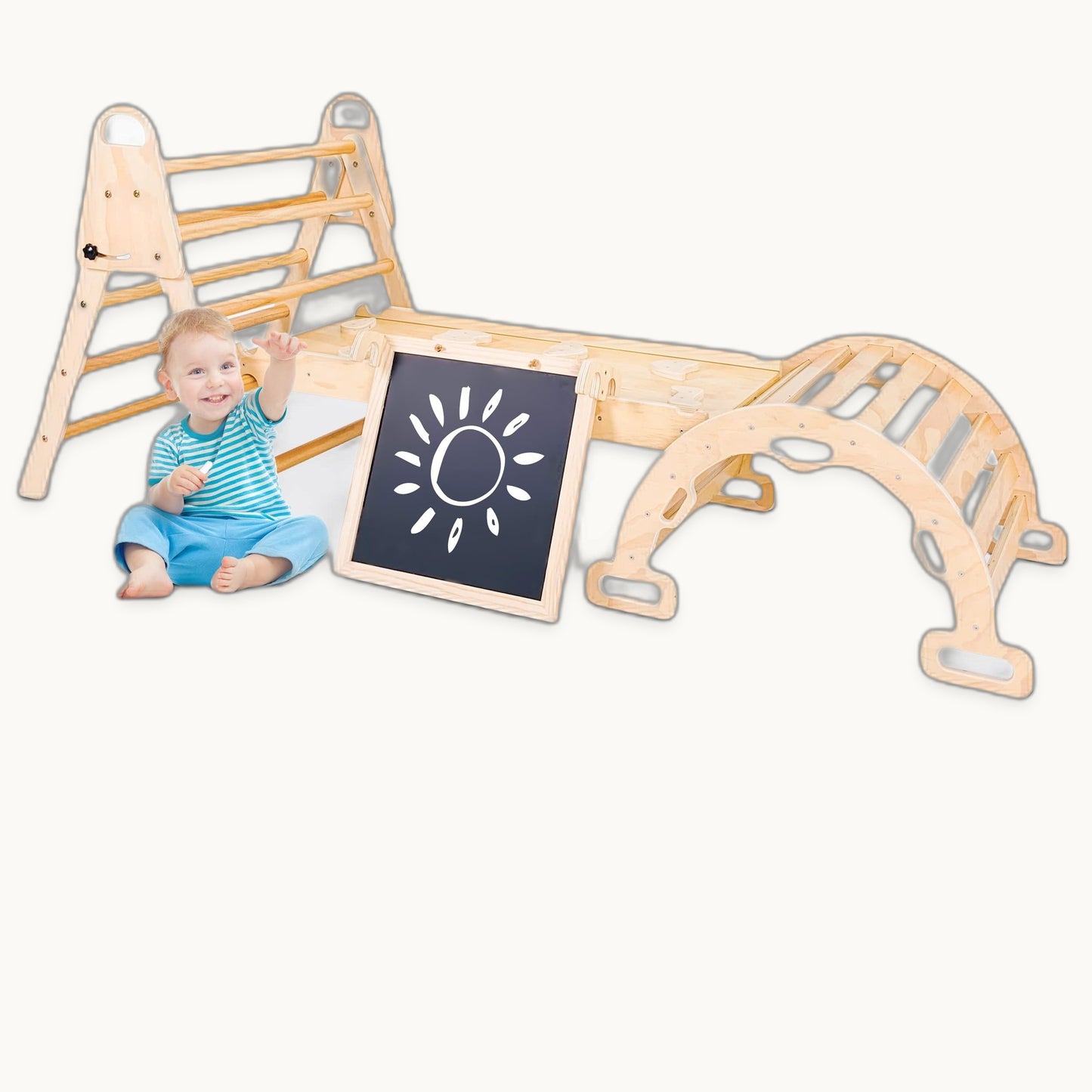 The Luddles 8-in-1 Pikler Triangle — Deluxe Edition