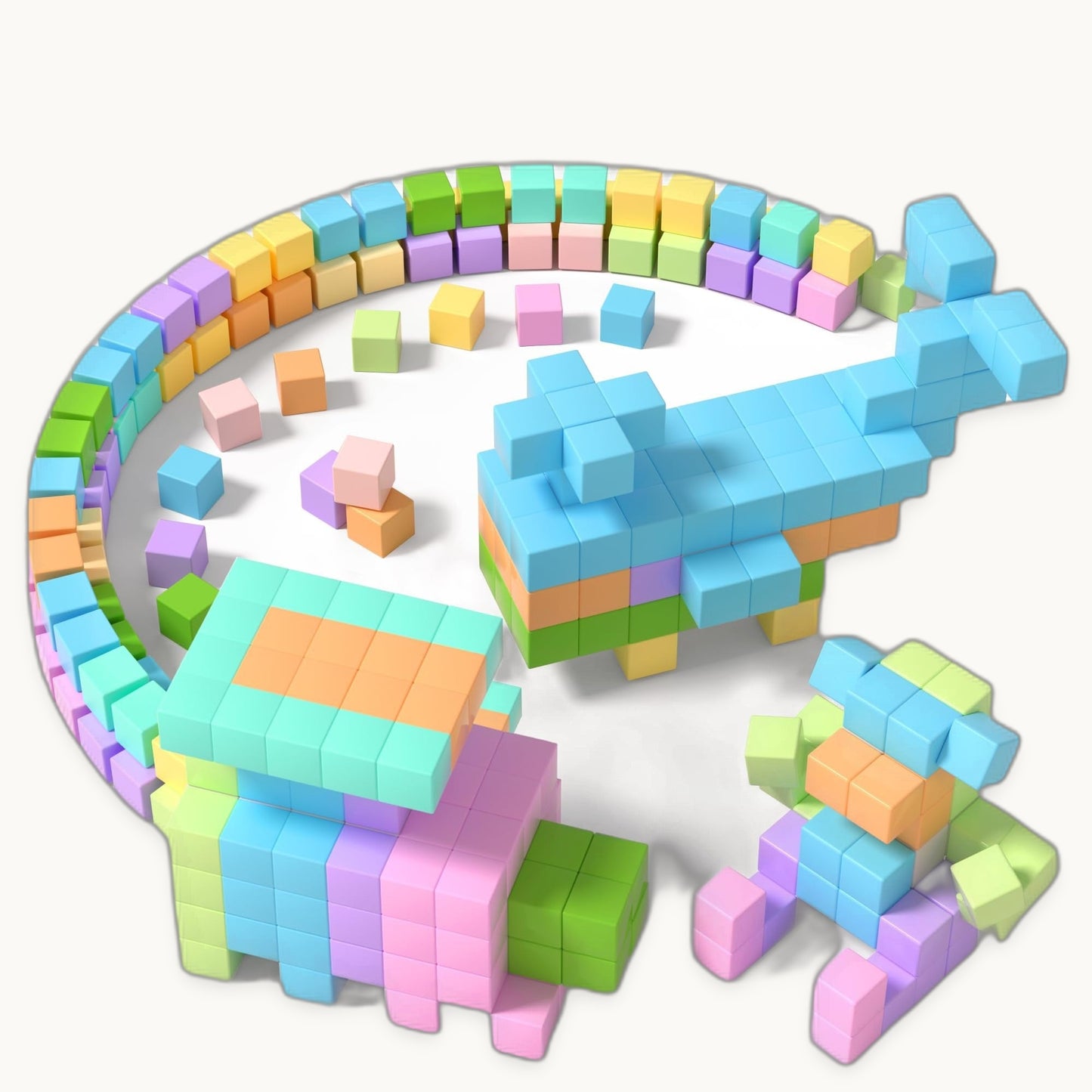 The Luddles Mega Magnetic Blocks — 60 Pieces