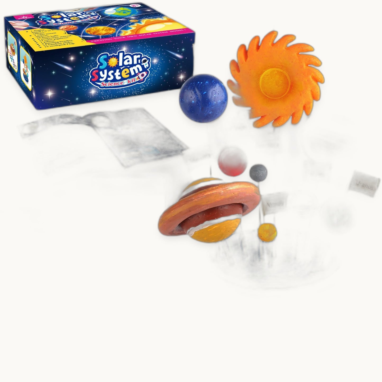 The Luddles Solar System Model Kit — 64 Pieces