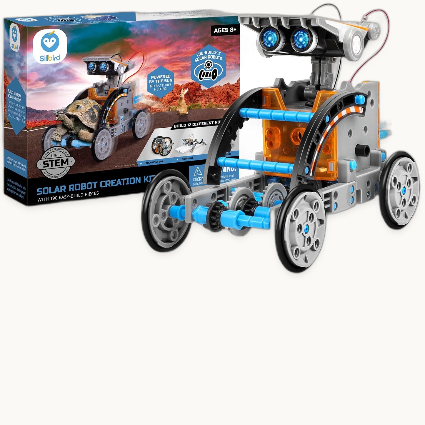 The Luddles STEM Solar Robot — 12-in-1 Builder Kit