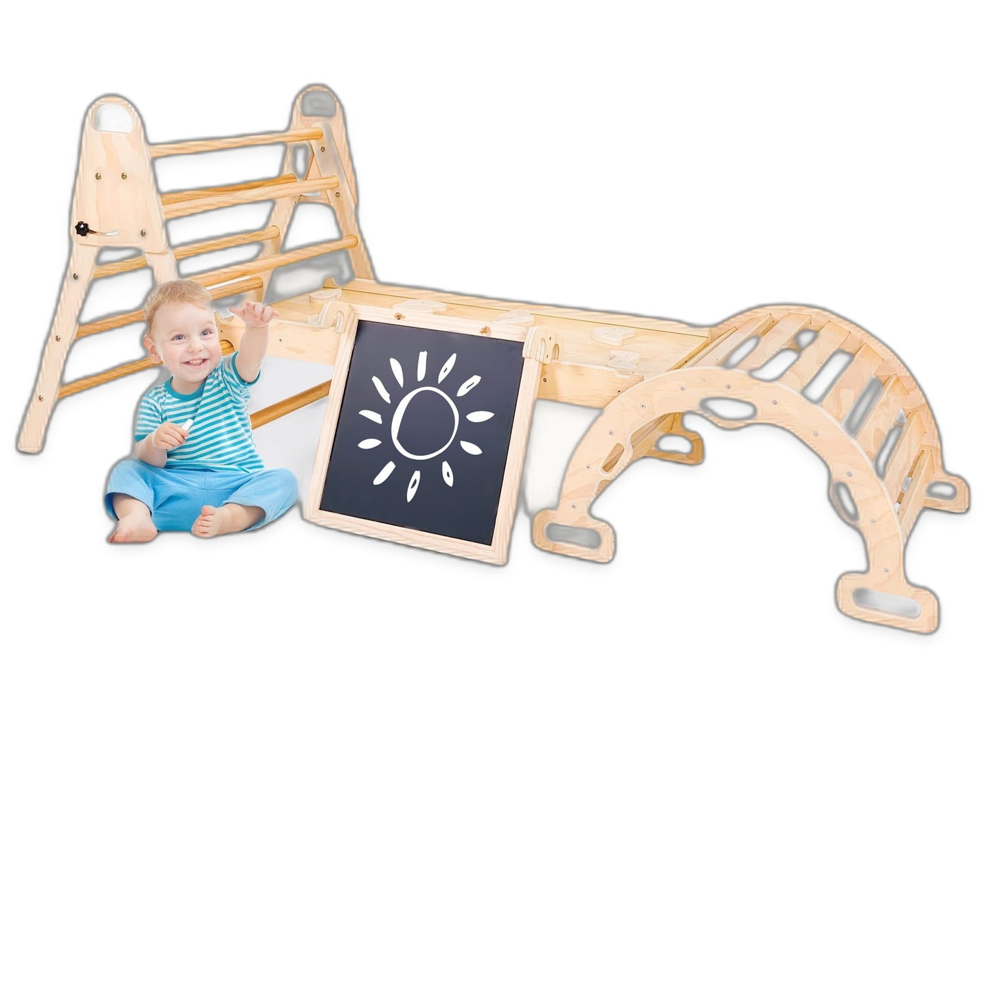 The Luddles 8-in-1 Pikler Triangle — Deluxe Edition