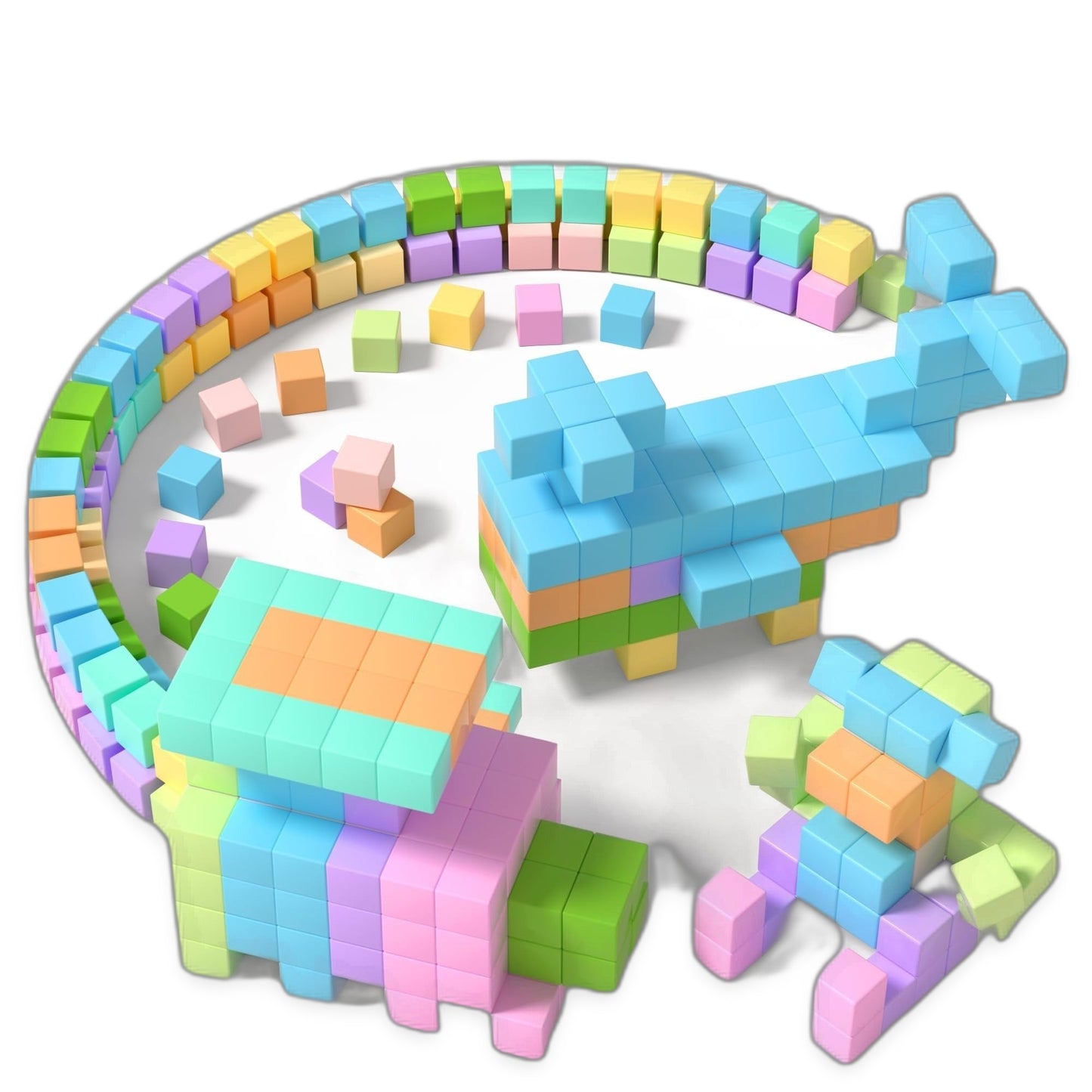 The Luddles Mega Magnetic Blocks — 60 Pieces