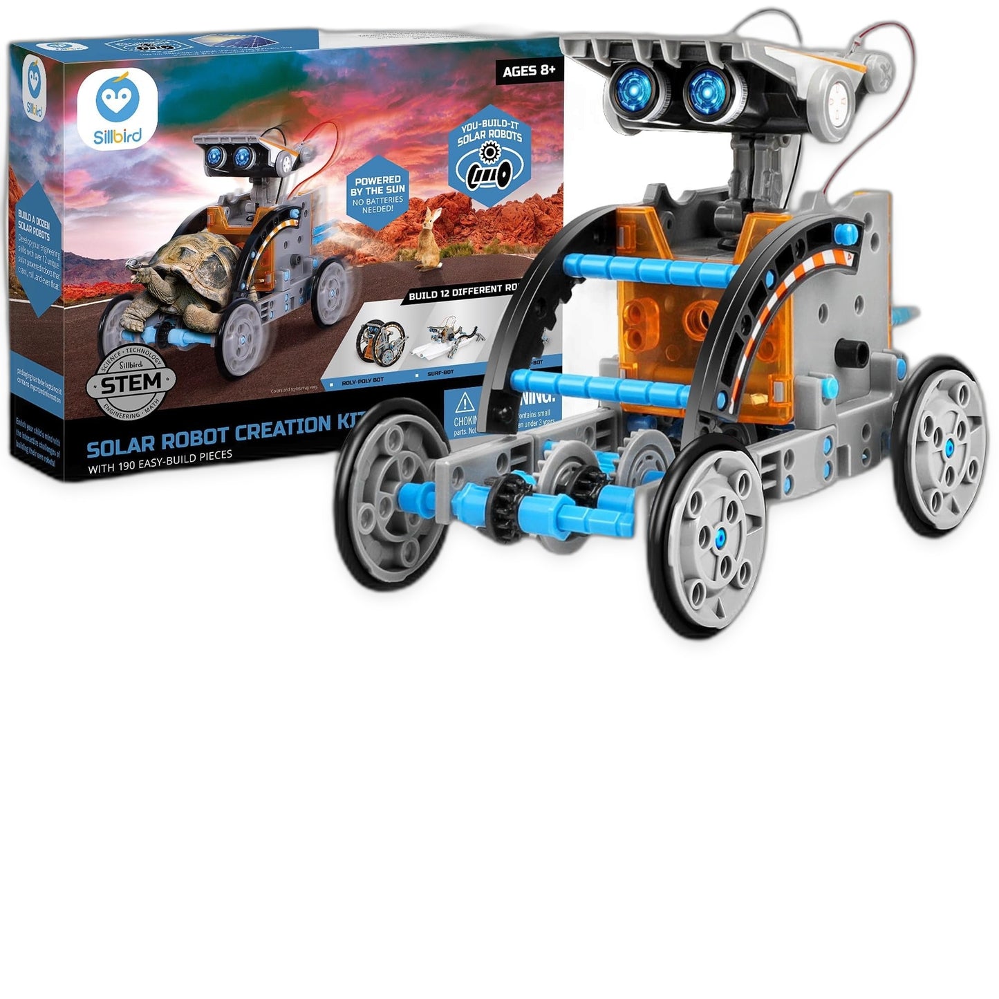 The Luddles STEM Solar Robot — 12-in-1 Builder Kit
