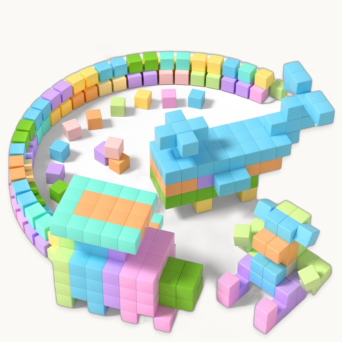 The Luddles Mega Magnetic Blocks — 60 Pieces