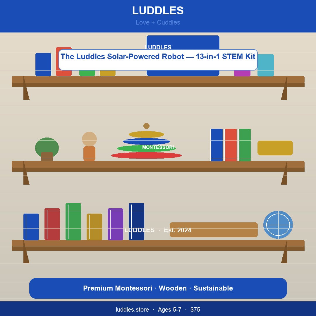 The Luddles Solar-Powered Robot — 13-in-1 STEM Kit