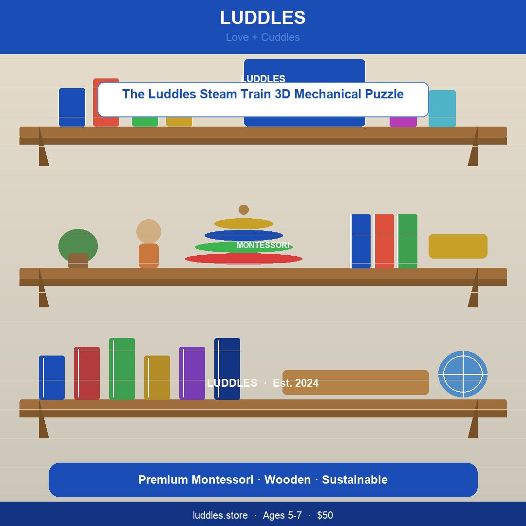 The Luddles Steam Train 3D Mechanical Puzzle